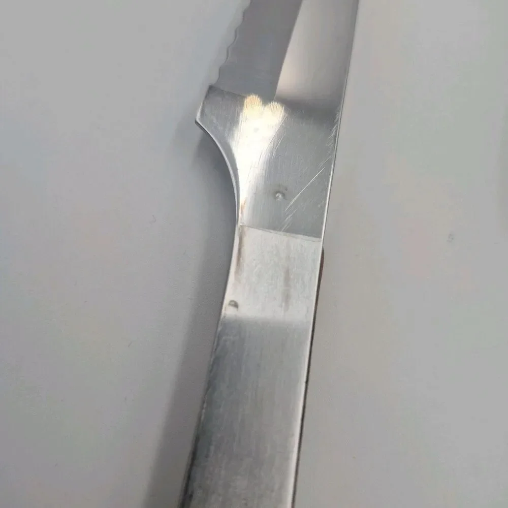 Burnco Retro Art Deco Stainless Steel Steak Knives Mid Century Modern Japan